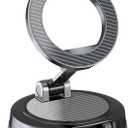 Strong Magnetic Phone Holder for Car & Desk, Compatible with MagSafe, Secure Lock, Universal 360 Rota-Table Car Phone Mount for Dashboard, Glass, Table, Carbon Fiber Deep Black