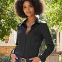 Stars Above Black Blouse XS