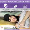 Dr. As Hat for Headache & Migraine Relief - Reusable Head Ice Pack Facial Mask to Help Relieve Muscle Tension & Sinus Pain - Liquid Gel Cold Compress Cap for Comfort, Relaxation - One Size Fits All (Black)