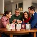 FAYEVIVI 20pcs Party Favor Boxes - Gift Boxes with Lids for Presents, Small Thank You Treat Box, Leather Handle Candy Bags Bulk, for Birthday Bridal Wedding Babyshower (Champagne) (Champgne)