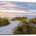 canvas wall art for living room bedroom Wall Decor ocean sand dunes grass Landscape painting Ready to Hang Home Decorations office family bathroom kitchen sea beach canvas art Prints pictures Works (40L" x 20W")
