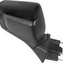 JDMSPEED Right Passenger Side Mirror Compatible with 2019-2025 Chevy Silverado 1500 Black Power Glass Manual Folding Temperature Sensor Non-Heated without Turn Signal Replace#GM1321582(5Pins)