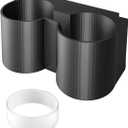 Rear Row Cupholder Compatible with 2015-2020 CMC Yukon Denali Sierra Chevy Silverado Suburban Tahoe, Rear of The Center Console