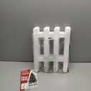 16" Extra Tall Christmas Tree Fence,6PCS Heavy Duty Wooden Baby Gate Around Christmas Tree Gate,Thickened White Picket Fence Barrier for Dogs,Cats&Kids,Tree Fence Border Decoration