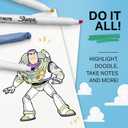 Sharpie S-Note Creative Highlighters, Toy Story 5 Packaging, Chisel Tip, Assorted, 24 Count