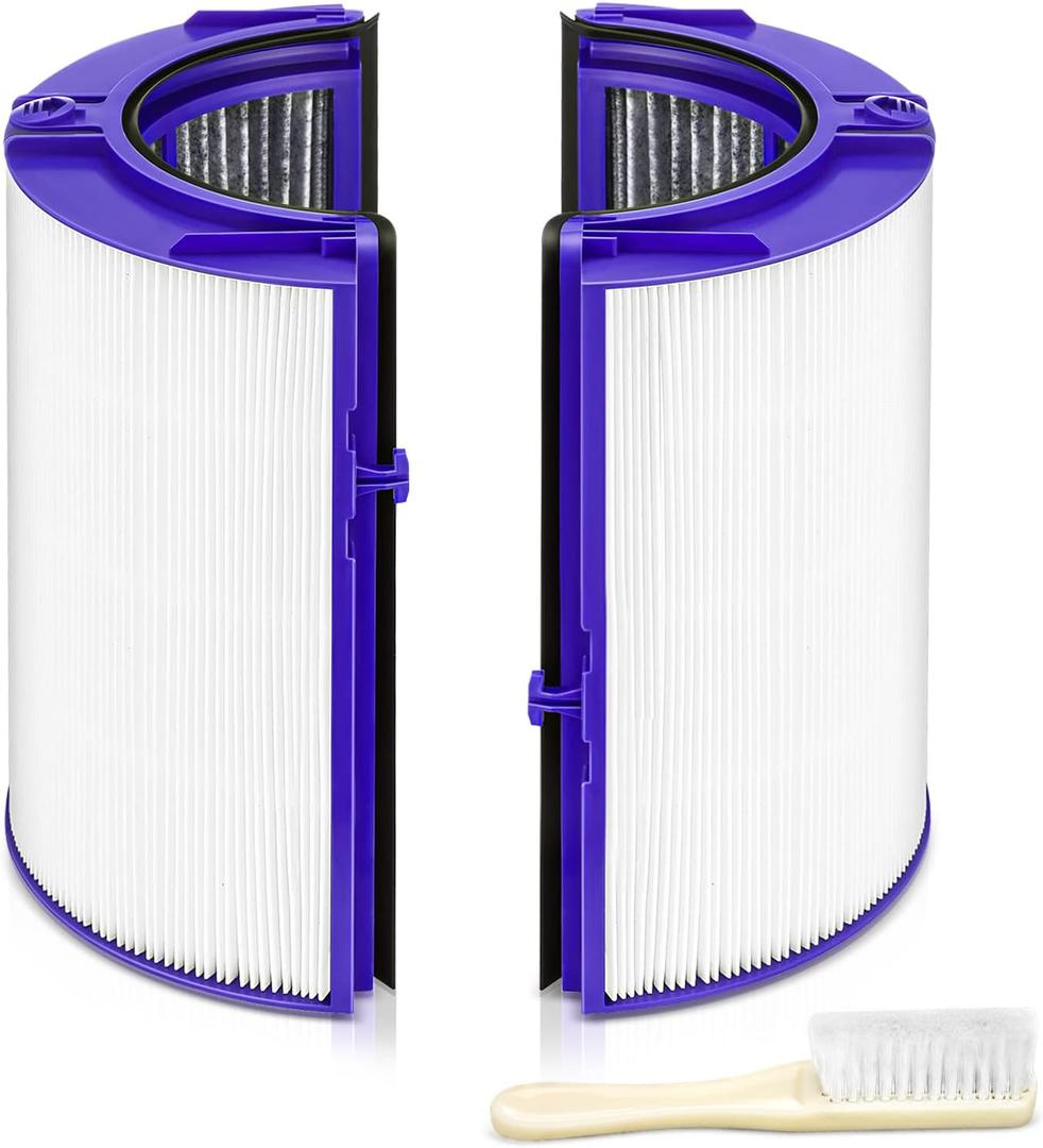 Combi 360 Glass HEPA+Activated Carbon Filter For Dyson HP1 TP09 TP07 TP06 TP04 TP10 TP7A HP04 HP06 HP07 HP09 HP10 HP4A HP7A PH01 PH02 PH03 PH04 PH3A DP04 PC1 Air Purifier, #965432-01 (1 Pack-Blue)
