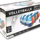 GoSports Soft Touch Recreational Volleyballs - Single or 6 Pack - Regulation Size for Indoor or Outdoor Play - Includes Ball Pump, One Size