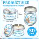 VISCOO 30 Pack Baby Shower Party Favors Candles Lavender Scented, Baby Shower Favors for Guests Prizes, Girl Boy Gender Reveal Party Gifts Decorations (1.2 Oz, Blue)