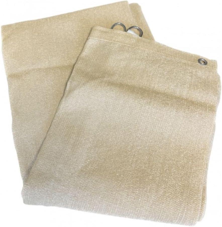 Farm Plastic Supply - 90% Sand/Tan Shade Privacy Fence - 68" x 50' - Shade Cloth, Shade Sail, Privacy Fence, Windscreen, Privacy Screen, Wind Fence, Shade Fabric, Backyard Shade Cloth