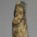 Clip in Hair Extensions for Women, 6PCS Long Wavy Curly Clip on Hair Extensions 20 Inch Blonde Mixed Bleach Blonde Synthetic Hairpieces