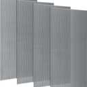 Pushglossy 4 Pack 23.75"x47.75"x0.2" Fluorescent Light Covers, Clear Black