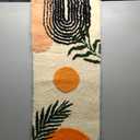 Boho Bathroom Runner Rug Non Slip, Large Long Bathroom Rugs Cute Bath Mat for Bedroom Hallway, Soft Washable Absorbent Shower Rug  Size1'5" x 3'11" (Rectangular)