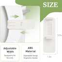 7 x Toilet Seat Handle Lifter  No Touch Toilet Lid Lifter Clip, Easy-Lift Toilet Seat Opener, Hygienic Plastic Toilet Tab for Bathroom, Kids, Adults  2-Pack White