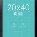 LaVie Home 20x40 Poster Frame Black, Display Pictures 20 x 40, Stable and Sturdy Picture Frame with Polished Plexiglass, Horizontal and Vertical Format of The Wall1 Pack