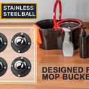 Secbolt Updated Anti-Rust Self Adhesive Caster Wheels 8 Pack, 201 Stainless Steel Stick On Wheels
