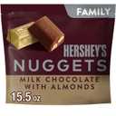 HERSHEY'S NUGGETS Milk Chocolate with Almonds Candy Family Pack, 15.5 oz (EXP 10/01/26)