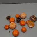 HANSGO 50 PCS Artificial Pumpkins Set Fall Decorations, Fake Pumpkins, Pinecones Acorns and Maple Leaves for Harvest Decorating Thanksgiving Table Decor