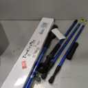 TheFitLife Nordic Walking Trekking Poles - 2 Sticks with Anti-Shock and Quick Lock System, Telescopic, Collapsible, Ultralight for Hiking, Camping, Mountaining, Backpacking, Walking, Trekking, From 26" to 51.2" (Blue, L)