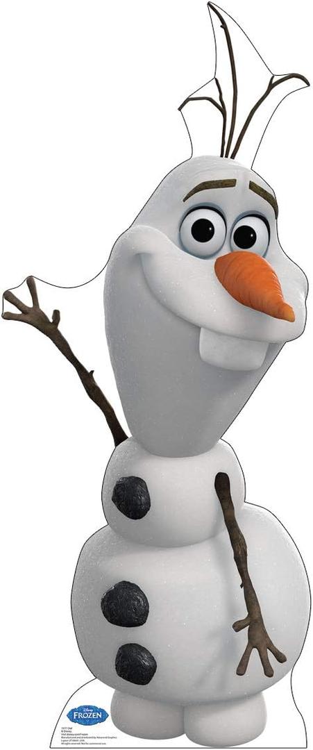 Cardboard People Olaf Life Size Cardboard Cutout Standup - Disney's Frozen (2013 Film), One Size