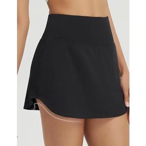 BALEAF Women Short Tennis Skirt with Pants Golf Skirt with Shorts High Waist with Pockets
 Size 2XL