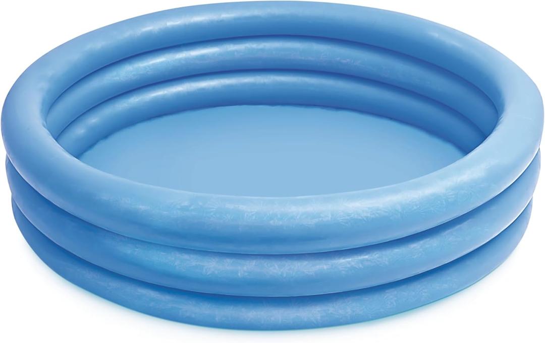 INTEX 59416EP Crystal Blue Inflatable Kiddie Swimming Pool, 45in x 10in
