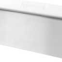 Large Bench/Dough/Cake Scraper, Icing Smoother Spreader, 10-inch Long Stainless Steel Blade, with white Polypropylene Handle