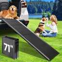 Dog Ramp for Car, 71''x 17'' Extra Long Folding Dog Ramps, Pet Ramp for Large Dogs with Non-Slip Rug Surface, Portable Dog Steps Up to 250LBS, Outdoor Dog Ramp for Car, SUV, Truck