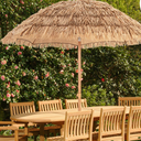 Natural Thatched Tiki Umbrella Hawaiian Style Beach Umbrella 1.7m