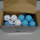 Civaner 24 Pcs 1.57 Inch Beach Ocean Christmas Tree Ornament Christmas Coastal Tree Xmas Starfish Seashell Ornament Nautical Decorative Hanging Ball Blue Winter Decoration for Xmas Holiday Party Suppy