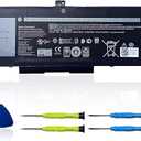 RJ40G 4-Cell 63Wh Laptop Battery Replacement for Dell Latitude 15 5520 Latitude 14 5420 Precision 15 3560 Series M033W 01K2CF 075X16 WY9DX P137G P137G001 P104F P104F001 0WK3F1 0M3KCN 15.2V 3941mAh 