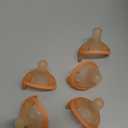 Baby Pacifiers 0-6 Months, Breast-Like Shape Soft Silicone Newborn Pacifiers with Large Air Holes, BPA-Free, 5Pcs