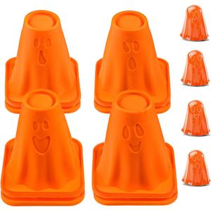 Kamehame Giant Ghost Silicone Mold, 8 Packs Ghost Jello Molds Halloween Silicone Molds