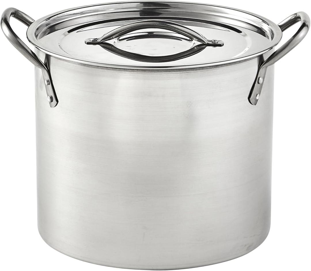 GC Stock Pot With Lid Stainless Steel 12Qt.