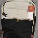 LOVEVOOK Travel Backpack for Women, TSA Carry On Backpack Flight Approved Luggage, 40L Water Resistant Personal Item Daypack Large Weekender Bag fit 17 inch Laptop with 3 Cubes, Beige-black-brown