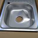 Outdoor Utility Sink,Free Standing Stainless Steel Laundry Tub, Single Bowl Portable Washing Hand Basin Station,with Cleaning Table&Storage Shelves for Garage, Restaurant, Kitchen,Camping, Backyard(Do (29.5*15.7*29.5in, Double Layer)