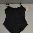 Popilush Mesh Long Sleeve Tops for Women Black Sheer Shapewear Corset Bodysuit Tummy Control Date Night Fall Concert Outfits Black S