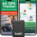 Tracki Pro GPS Tracker for Vehicles – Magnetic Waterproof 4G LTE Car Tracker, Long-Life Battery Up to 7 Months, Unlimited Distance, Smart Alerts, Hidden Tracking Device (Subscription Required)