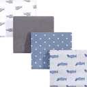 Hudson Baby Unisex Baby Cotton Flannel Receiving Blankets, Airplanes Helicopters, One Size