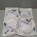 5 Pack 2000ml Urine Collection Bags with 48 Inch Flexible Tube Anti Backflow Chamber, Catheter Bags with Smooth Slide Valve Dual Hooks and Hanging Strap for Daily Liquid Collection and Easy Drainage