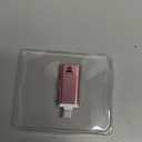 Apple MFi Certified 128GB Flash Drive for iPhone Thumb Drive Photo Stick, USB Memory Stick iPhone Flash Drive for Photos Videos, High Speed Jump Drive Compatible for iPhone/iPad/Android/PC (Pink)