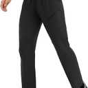Men's Hiking Pants Ripstop Lightweight Cargo Waterproof Travel Pants Quick Dry with Zip Pockets UPF 50+ Work L