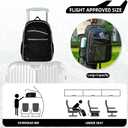 Large Mesh Backpack for School 27L with Reflective Strips, See Through Travel Backpack for Women Men Beach Outdoor
