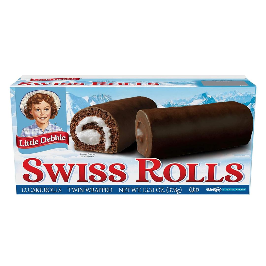 6 x Little Debbie Swiss Rolls, 13 Ounce (EXP 02/25/26)