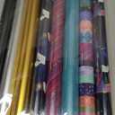 LaRibbons Christmas Wrapping Paper Rolls, 30Inch × 10Feet, 8 Rolls: 200 sq.ft.ttl,  for Xmas, Holiday, Party, Celebration
