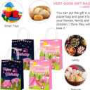 16pcs Pink Camping Paper Gift Bags Camping Girl Camping Birthday Treat Bags with Handles Forest Bear Candy Goodie Bags for Baby Shower Party Supplies