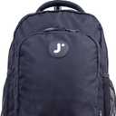 J World Sunny Rolling Backpack for Kids. Roller Bag With Wheels, Black, One Size