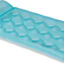 Amazon Basics Inflatable Pool Float for Adults, Pool Raft with Quick-Inflate Design, Durable PVC Material, 60.6 x 31.3 inches