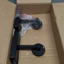 Kalium Wall Sconces Set of Two, Modern Vanity Lights with Double Clear Glass Shade Matte Black Indoor Farmhouse Wall Lights for Bathroom Living Room Bedroom Mirror Hallway Bulb E26 Base (2PCS)