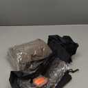 JefDiee Inflatable Foot Rest Pillow, Kids Airplane Bed, Adjustable 3 Layers Height Leg Rest Pillow, Airplane Travel Essentials Great for Office, Home, Trains, Cars (Grey)