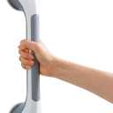 TAILI Shower Grab Bar 16 Inch Suction Cup Grab Bars for Bathroom, Removable Shower Safety Handle Heavy Duty Bathtub Grip for Seniors & Elderly, Strong Handrails No Drilling Waterproof, Grey